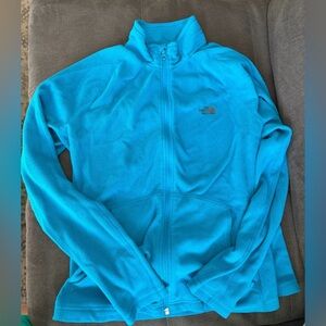 The North Face Women's Vibrant Blue Fleece zip up Jacket